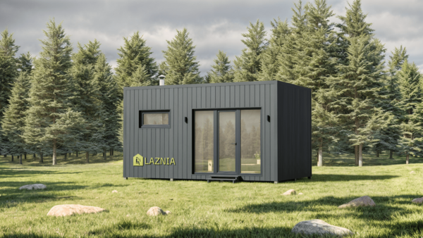 Баня 3,4х5,5м для дачі з кімнатою відпочинку – 18,7 м²